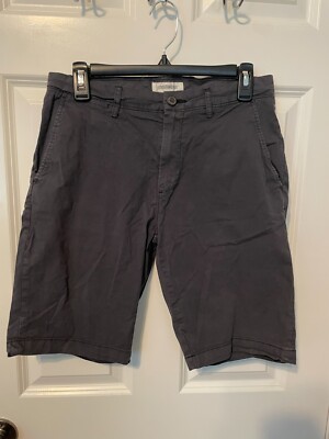 Goodthreads Men's Slim-Fit 11'' Flat-Front Comfort Stretch Chino Short, Black, 29