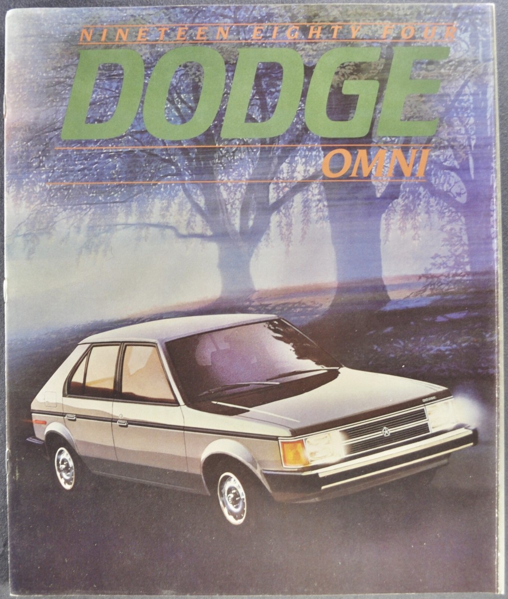 1984 Dodge Omni Catalog Brochure Hatchback Sedan Mitsubishi
