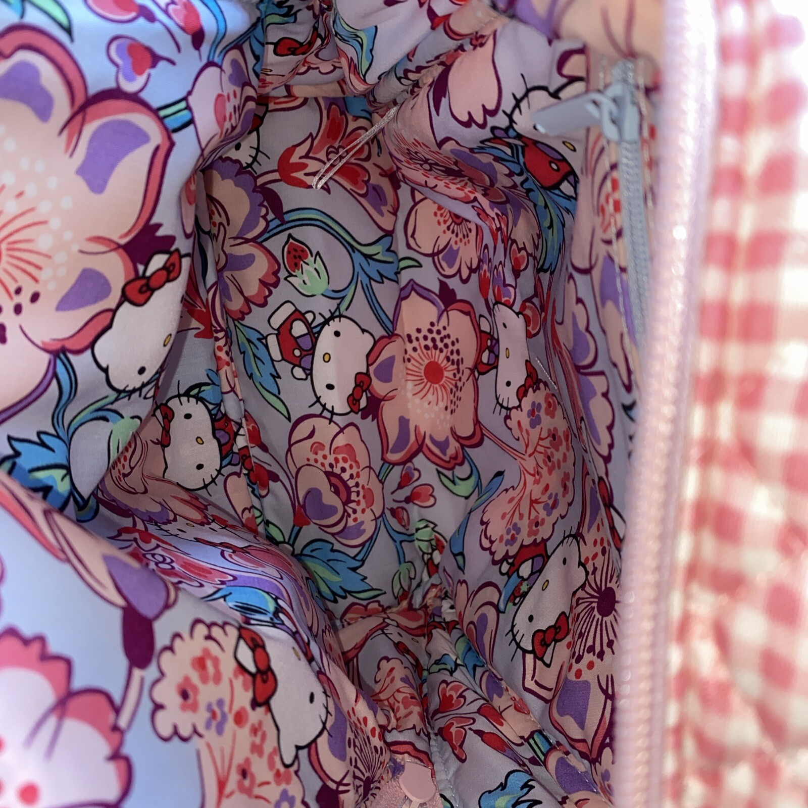 Vera Bradley HELLO KITTY GINGHAM Kids Pink Backpack Tote bag NWT eBay