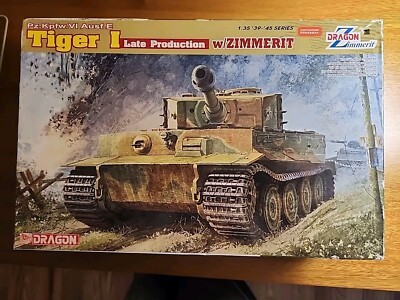 Maquette Dragon DML 1/35 Tiger I Late Production Avec Zimmerit - 6383 - Occasion