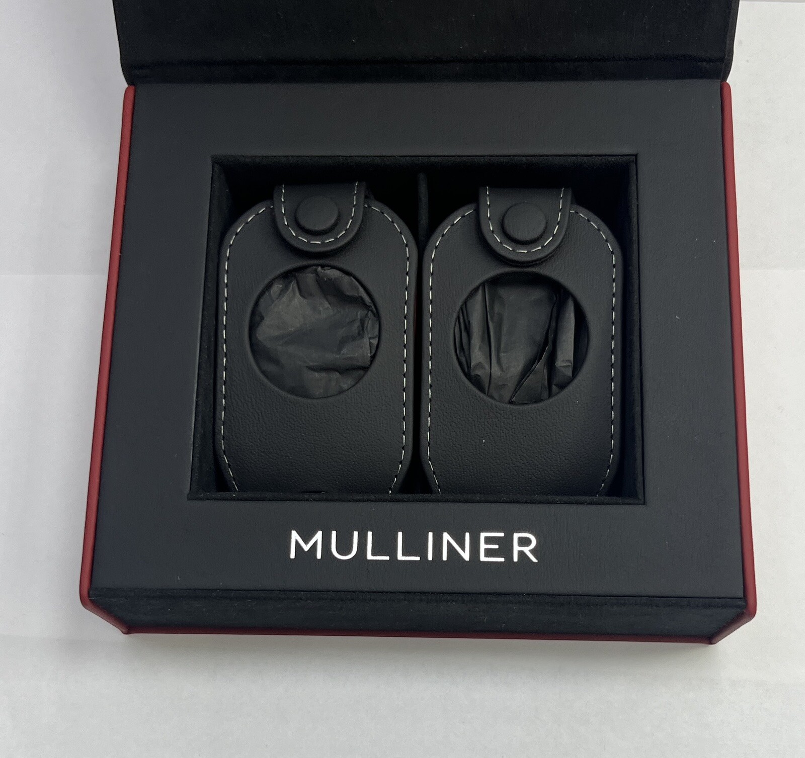 Brand New leather Bentley Mulliner Key Box + 2 Key Pouches #1