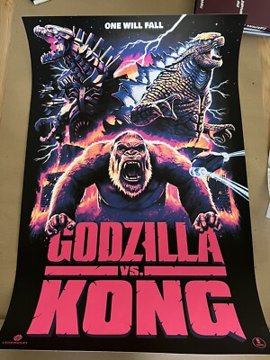 Godzilla vs Kong Tom Walker limitierte Auflage Poster Variante Engpass Galerie