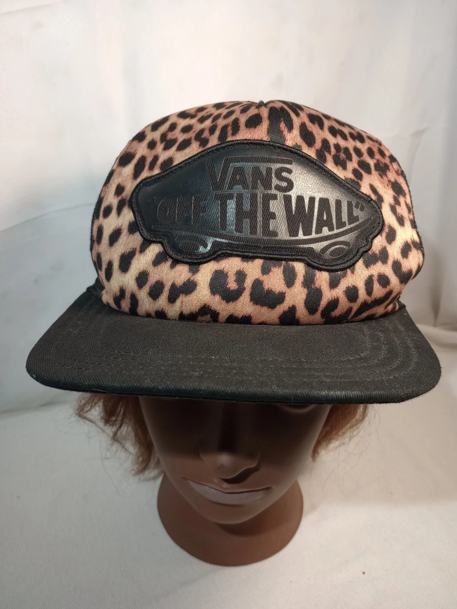 vans leopard print snapback