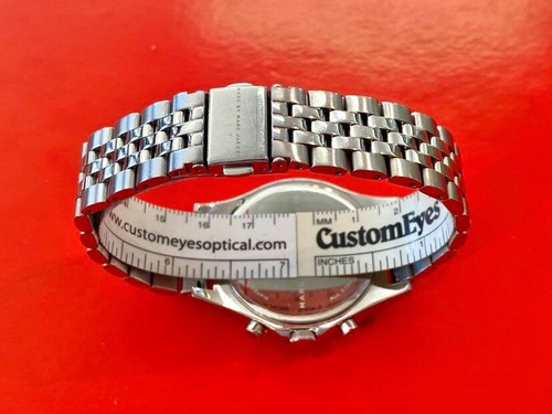 Reloj cronógrafo Marc Jacobs Ferus esfera azul acero inoxidable 38 mm $230 #162 - Imagen 3 de 5