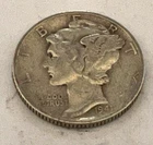 1941-S Mercury Silver Dime CIRCULATED  GOOD  FREE SHIPPING STOCK PHOTO