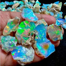 Opal Rough Lot 06 Pieces Natural Ethiopian Welo Opal Raw AAA cut grade rough 106