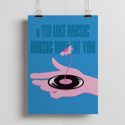 Poster Vinyldruck Wandbild, minimalistisch, DIN A4, modern