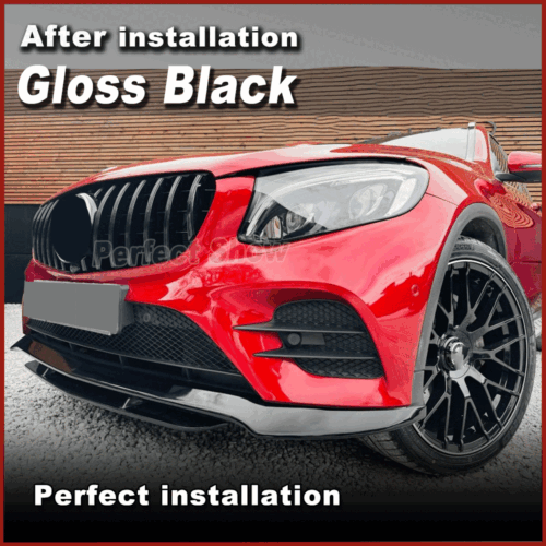 Glanz Schwarz Frontlippe Frontansatz Spoiler für Mercedes X253 GLC250 GLC43 - Picture 5 of 15