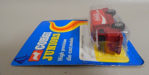 1973 VTG CORGI JUNIORS COCA COLA #87 DELIVERY TRUCK METTOY New Unpunched Card - Picture 3 of 12