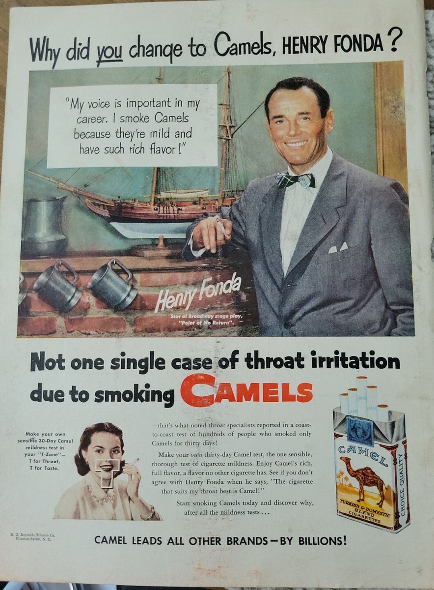 camel cigarettes cowboy 1942 Camel Cigarettes Rodeo Cowboy smoking Let Er Ride vintage ad