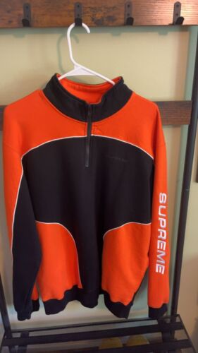 Supreme Speedway Half-Zip Sweatshirt - Racer Orang