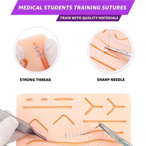 4/0 Suture Polypropylene Sutures Practice Thread Sterile Threads & Needle 12 Pcs - Picture 5 of 5