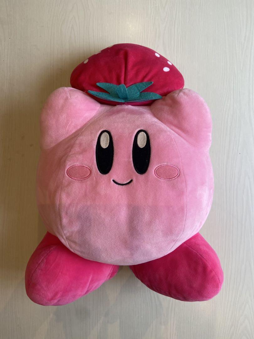 Kirby Strawberry Hat Plush Toy Large | eBay