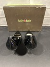Kelly & Katie Natalie Shiny Black Elegant Leather Heels Pumps, Size 7 — photo 4