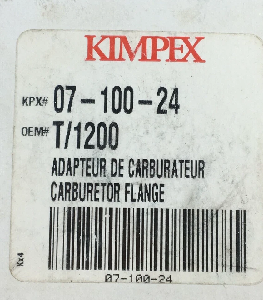 ADAPTADOR BRIDA MONTAJE CARBURADOR POLARIS GEMINI STAR STAR STAR KIMPEX 07-100-2 Foto 3 de 3