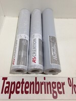 Vliestapete As 2X 38504-1 1X 3095-18 (3Rollen) ÄStemuster Grau Glanz Wohnzimmer
