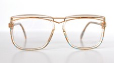 Cazal Vintage Eyeglasses - Model 171 - Col.207 -Gold  White, Striated Blue- NOS