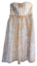 J Crew Cantalope whitney Chiffon Strapless Dress Size Size 16 