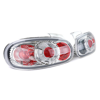 Paar Rückleuchten in transparent chrom, für Mazda MX5 NB 98-05