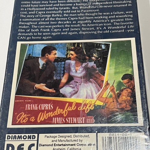 Vintage 1990 It’s A Wonderful Life 1946 Christmas Movie VHS Factory Sealed - Picture 17 of 18