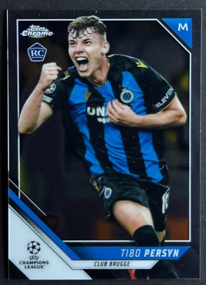 Tibo Persyn 2021-2022 Topps Chrome UEFA Champions League UCL UCC #40 RC