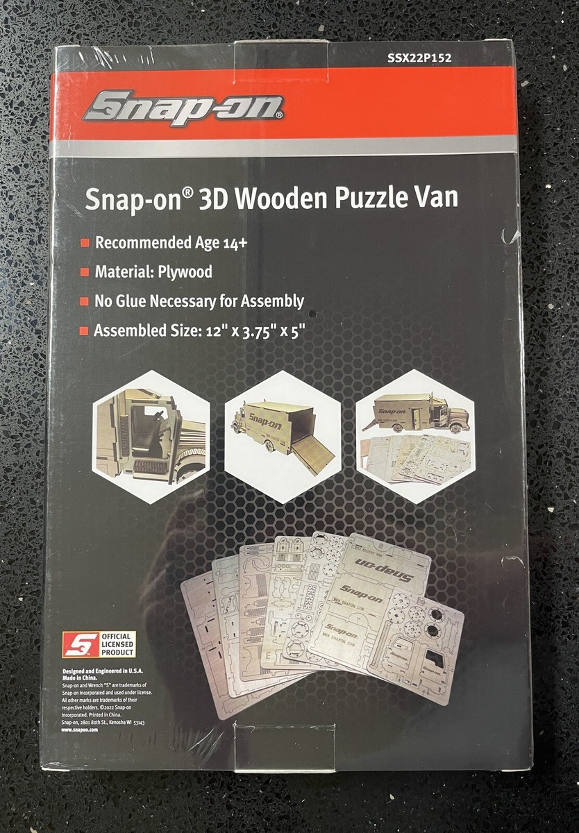 NEW** Snap-On 3D Wooden Puzzle Van SSX22P152 **HOLIDAY EXCLUSIVE