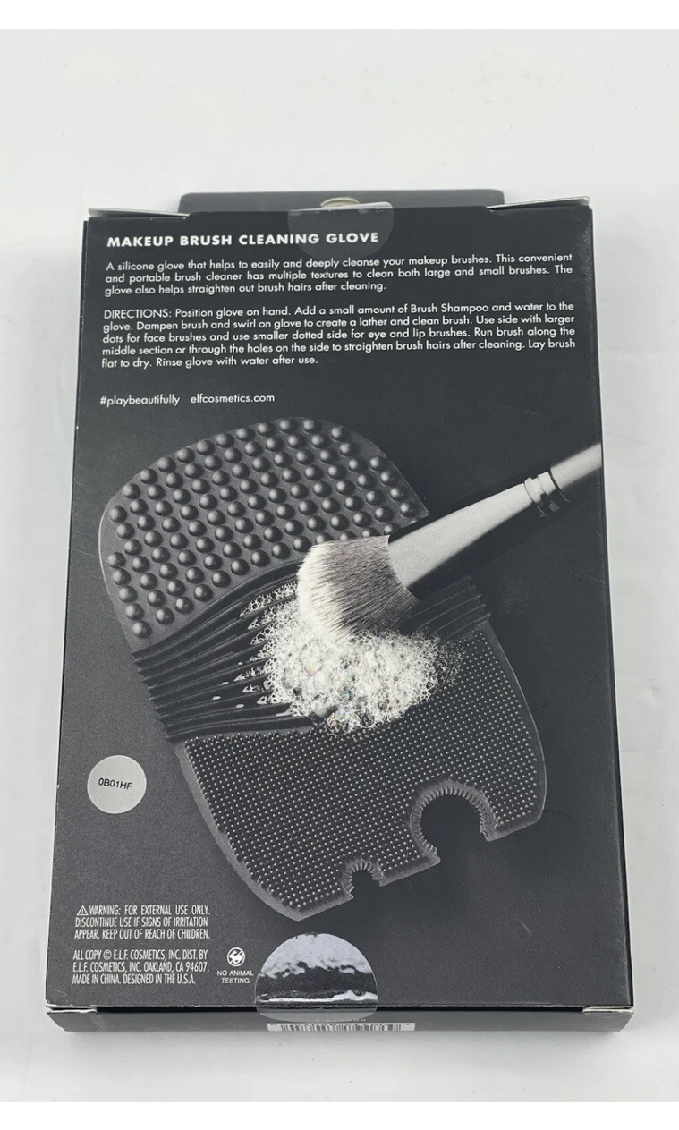 Elf (E.L.F.) Tools 85075 MAKEUP BRUSH, Silicone CLEANING GLOVE eBay