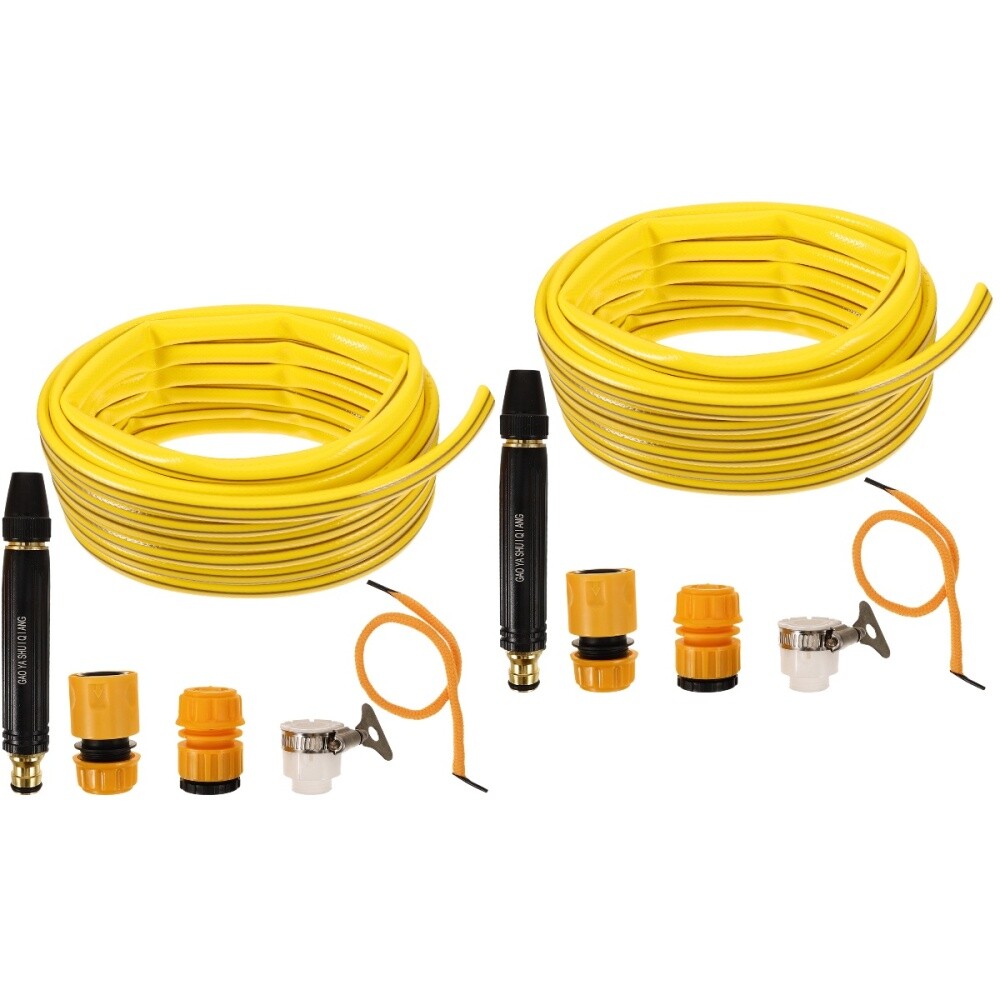 2 Sets High Pressure Nozzle Portable Water Hose Nozzle Washing Car