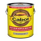 Cabot 1844-07 Solid Decking Stain, Driftwood Gray, 1-Gallon - Quantity 1