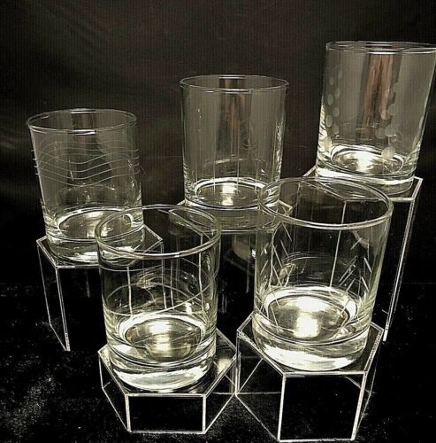 Seneca Glass Co. BAROQUE Cutting No.1216 Crystal Footed Iced Tea