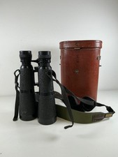 Hensoldt Wetzlar Dialyt 8x50 Binoculars with Leather Case Vintage Optics