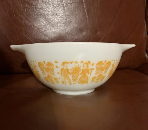 Pyrex Pumpkin Butterprint #442 Orange 1 1/2 Quart  Cinderella Bowl