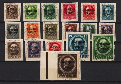 GERMANY BAYERN Mi. # 116/133 COMPLETE SET PERFECT USED Michel cca. 200€ - 第 1/1 張圖片