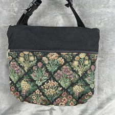 Vintage Floral Tapestry Crossbody Convertible Bag Cottage Core Purse