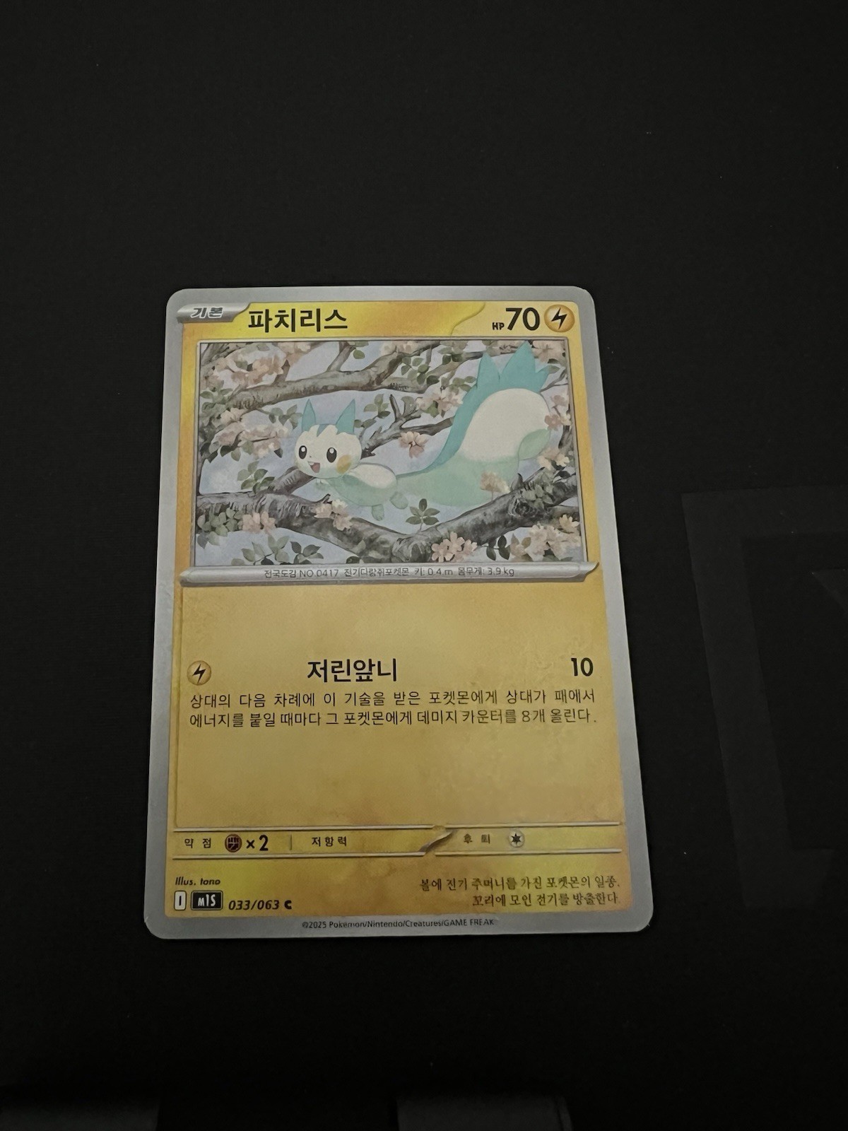 Pokemon Pachirisu 33/63 M1S Korean Mega Symphonia NM