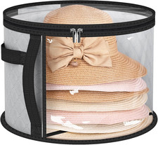 Oversized Clear Hat Storage Bag, Holds up to 7 Caps Cowboy Hat Organizer for ...