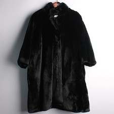 Balenciaga Black Opera Long Coat, Women's Size 34
