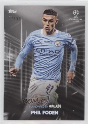 2020-21 Topps Football Festival by Steve Aoki Silver 7/99 Phil Foden 04y8