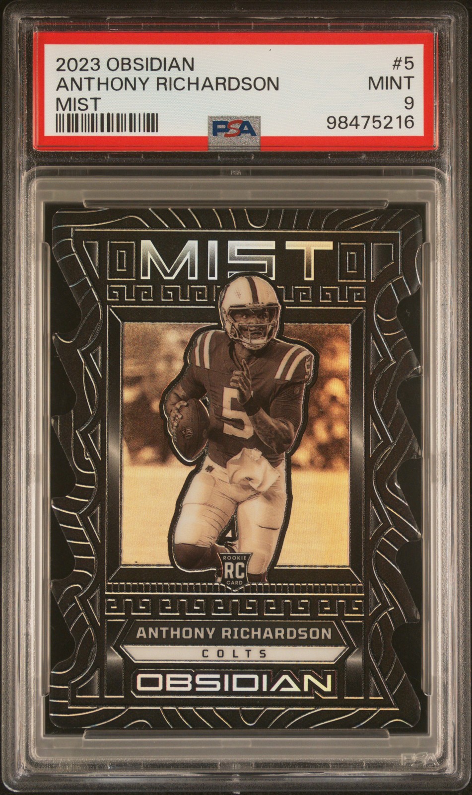 2023 PANINI OBSIDIAN MIST #5 ANTHONY RICHARDSON PSA 9