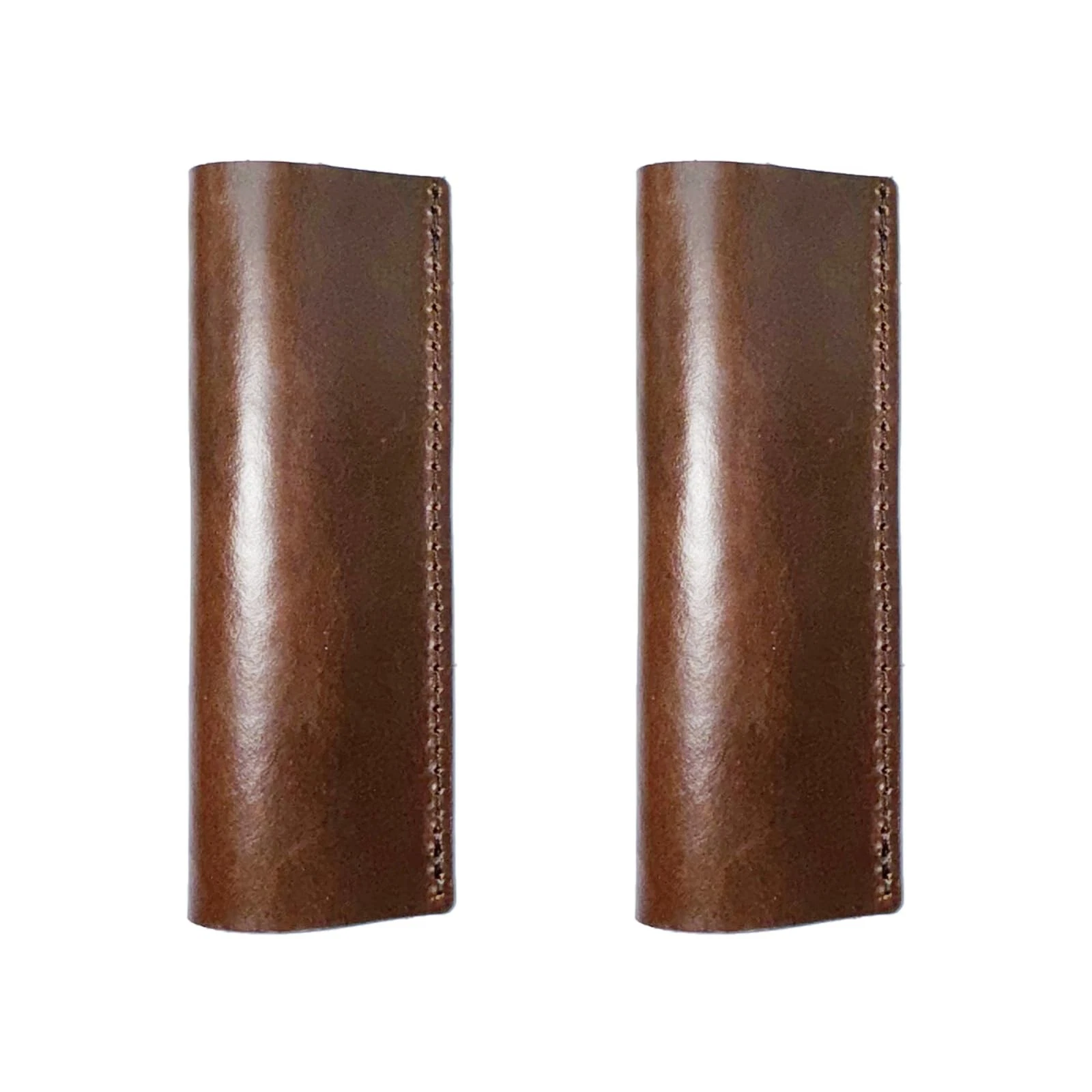 Leather Handle Covers for Carbon Steel Griddle and Grill Press, Brown, Real L...