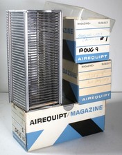 Three Airequipt Magazine Slide Trays with Box  Dust Covers - clean index cards