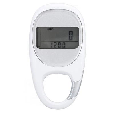 (Weiß) Walking Schrittzähler Memory Clip On Step Counter Für Travel Mountai - Bild 1 von 4