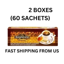 GanoCafe Classic Ganoderma Instant Coffee 30 Sachets NEW 2X Gano Excel