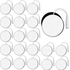 SM Electrodes TENS Unit Replacement Pads for  2'' Round Small, White