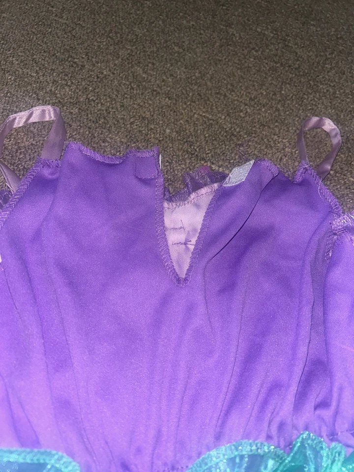 Disney Ariel Little Mermaid Costume Child Size 4 - 6 Halloween Girl Princess  - Image 4 of 4