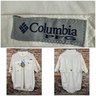 Columbia PFG Vented Bahama White Short Sleeve Shirt Large Old Camp Whiskey