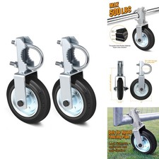 Mofeez Gate Wheel Set of 2 for Swing Gate 1-5/8" to 2" Chain Link Fence