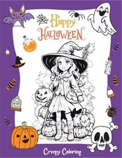 Happy Halloween: The Coloring Adventure with Creepy Halloween Illustrations - Co