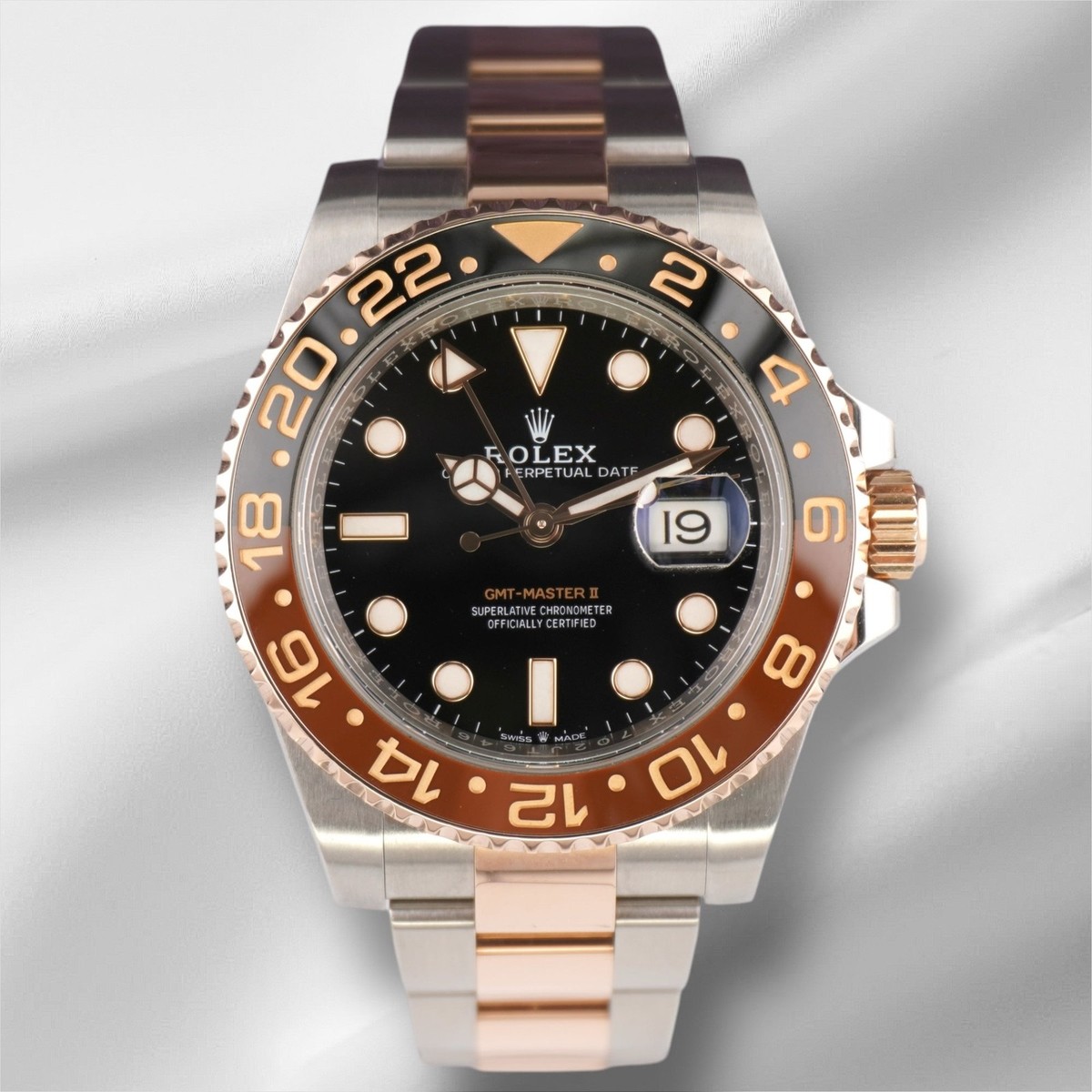 Rolex GMT-Master II RootBeer 40mm 18k Rose Gold/Steel Oyster Mens