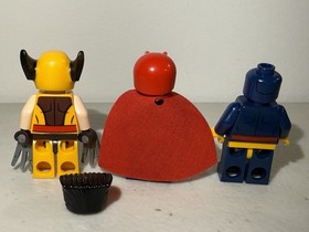LEGO Marvel X-Men Minifigure Lot Wolverine Magneto Cyclops 76022 New!